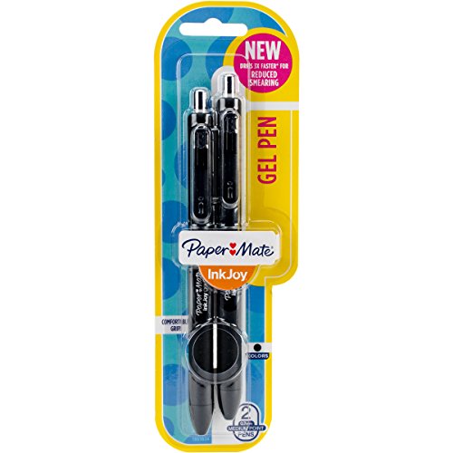 Papermate Inkjoy Gel 0.7mm Negro 2 unidades