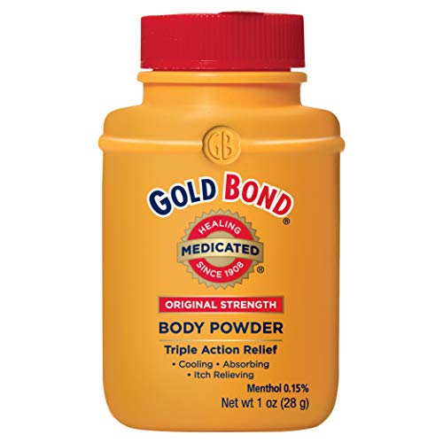 Gold Bond Talc-Free Medicated Original Strength Body Powder Travel Size 1 Oz (4 Pack)