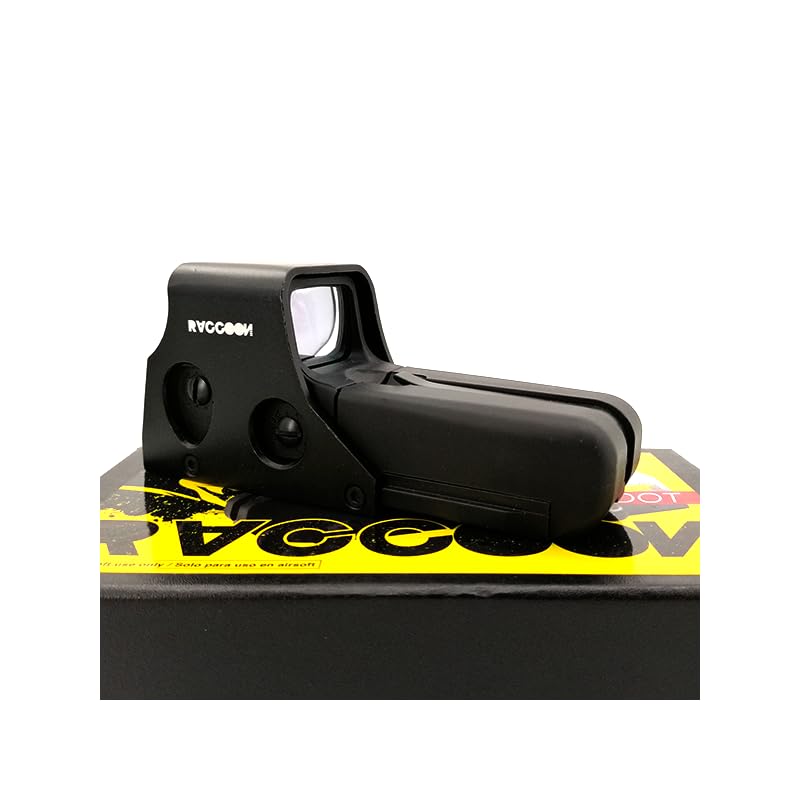 Genérico Raccoon 552, Mira holográfica, Red Dot o Visor Táctico con Punto Rojo/Verde, Montaje Picatinny, Negro. Uso Exclusivo para Airsoft