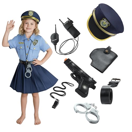 Disfraz Niña Oficial de Policía Talla 2T-14 miniatura 1