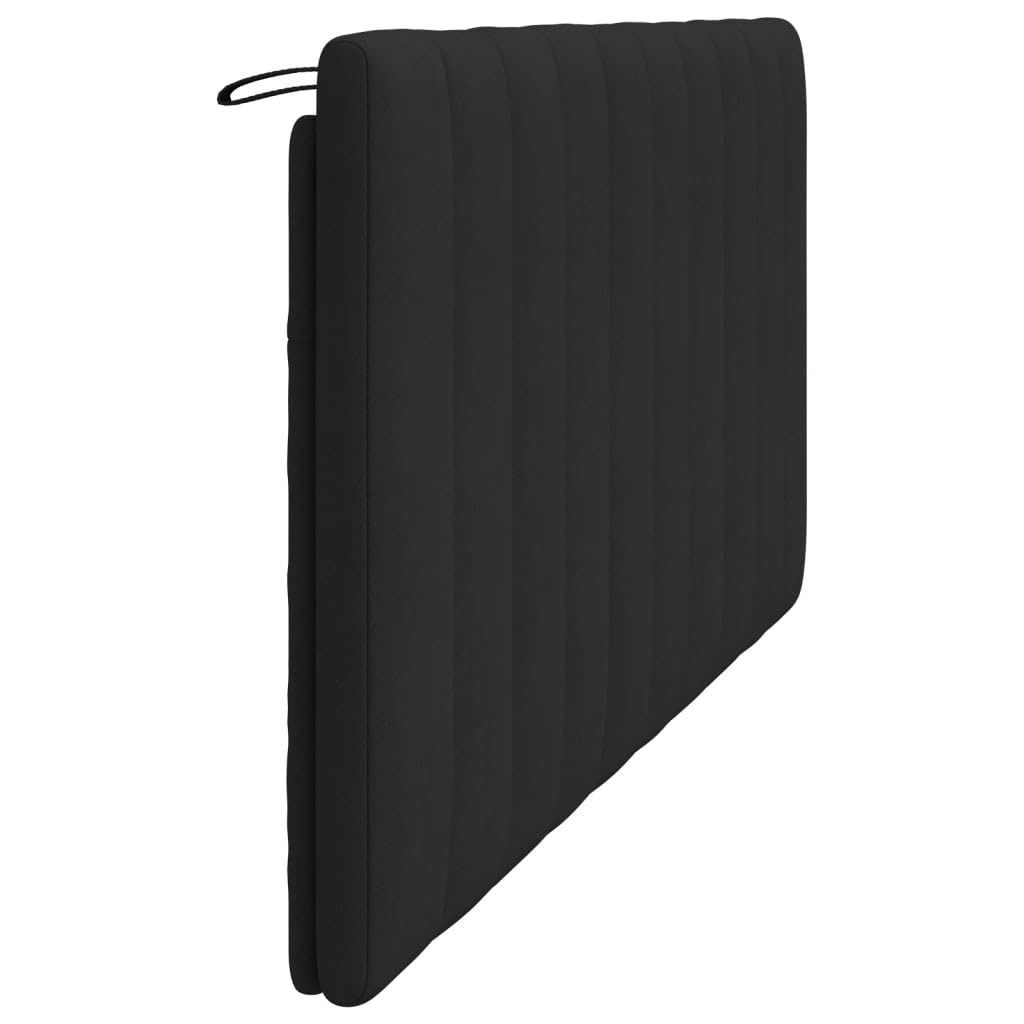 Genérico Cabecero de Cama Acolchado Hanko Terciopelo Negro 180 cm, Cabeceros y pies de Cama Negro,374683