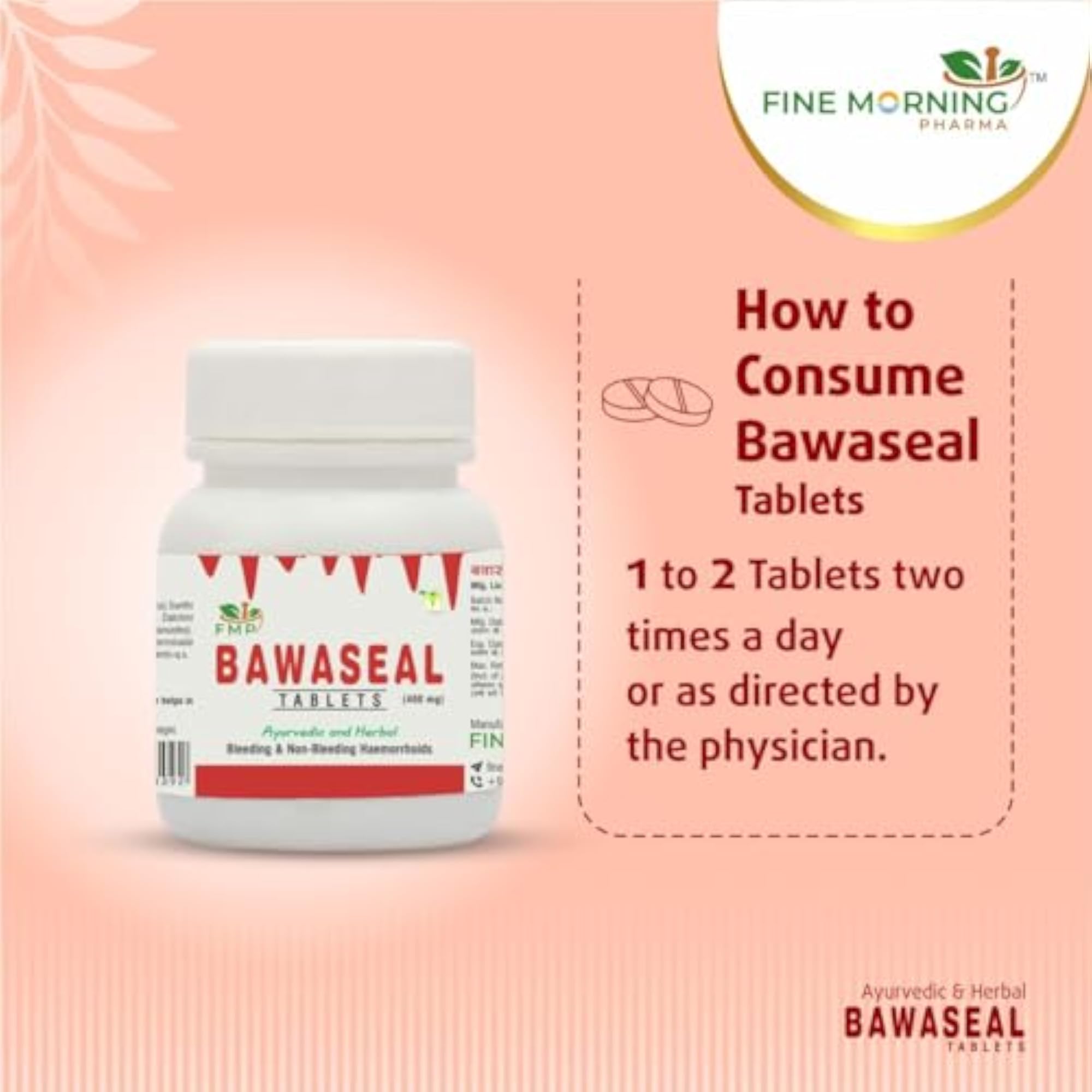 Fine Morning Pharma Ayurvedic Bawaseal Tablets