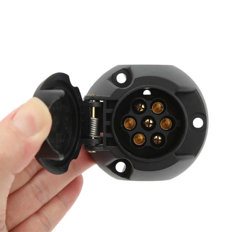 Trailer Plug Socket High Efficiency 7 Pin Wire Connector for Vehicle Wiring