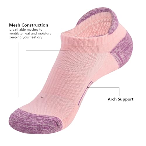 Hiking Socks Womens Ankle Short Athletic Running Cushioned Socks2