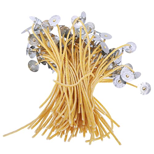 50 piezas mechas para velas de cera de abeja con núcleo de algodón