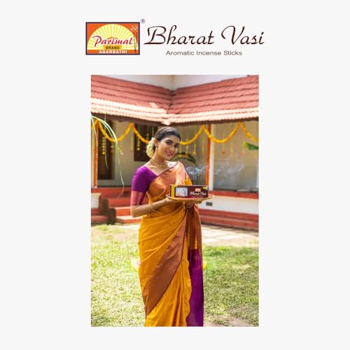 Image of PARIMAL Bharat VASI Incense Sticks | Jumbo Pack | Pack of 3-200 Grams X 3 = 600G | The Fragrance of India | Aromatic AGARBATTI