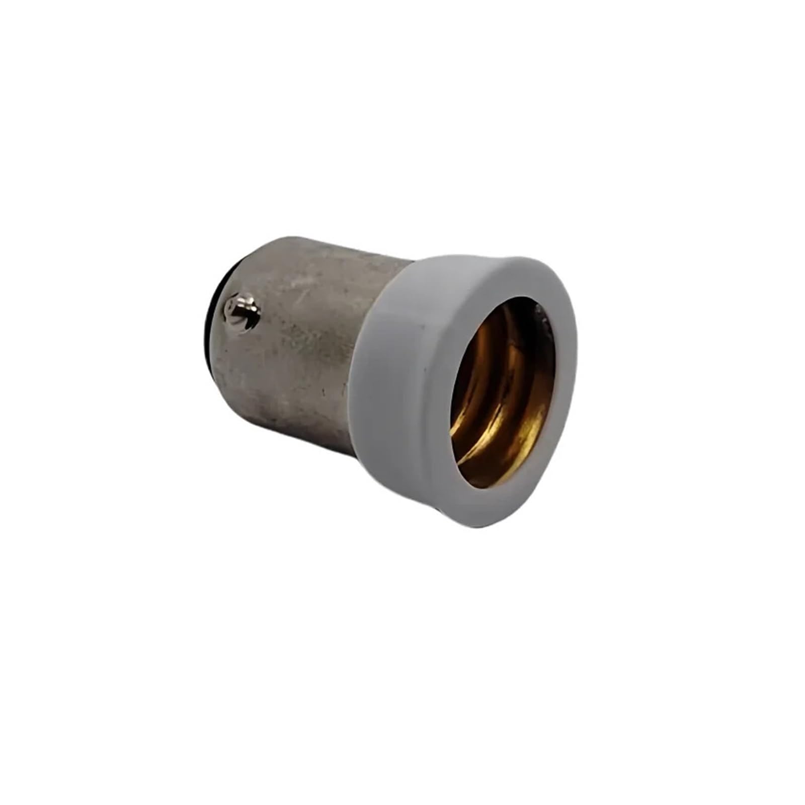 Genérico BA15D a E14 Base lámpara de luz LED bombilla adaptador convertidor giro portalámparas tornillo(100PCS,schwarz)