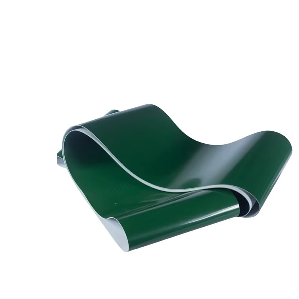Cinta transportadora industrial de PVC verde