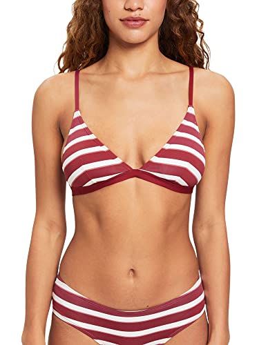 ESPRIT Brela Beach RCS Pad.Bra Top Bikini para Mujer, Dunkelrot, C