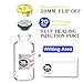 Ks-Tek Sterile Empty Vials with Self Healing Injection Port,with Flip Off Aluminum Cap,Sterile Package (30ml,10)