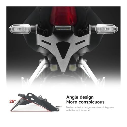 Support de plaque d'immatriculation avec éclairage pour Honda CB650R 2024+ - 6