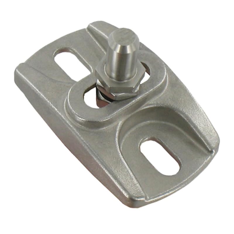 Crapaudine Inox Réglable - pour Portail Battant Bois PVC Alu - Awe 12 mm - à Visser - Fabrication Française - Inox Brut - Fabrication Française