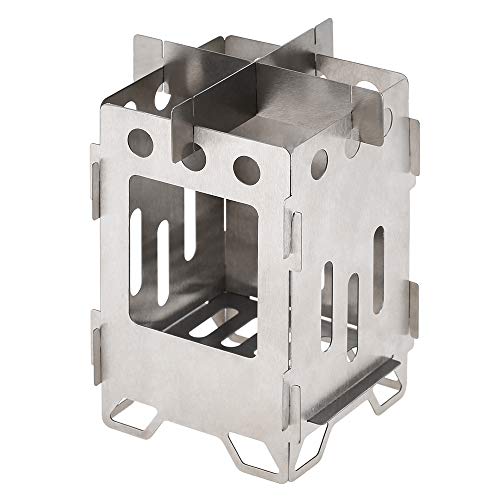 Fogão Externo, Romacci Fogão de acampamento dobrável de titânio Fogão de cozinha ultraleve ao ar liv