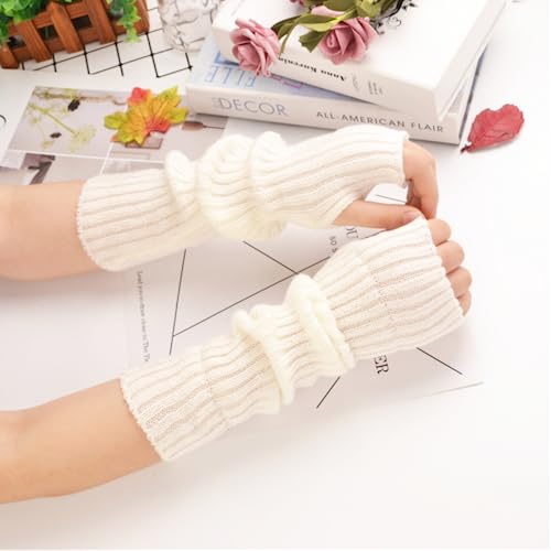 VTTDB Arm covers cute women kawaii japanese harajuku Y2k Arm Warmer for Girls Goth Gloves Fingerless Knitted Arm Sleeve