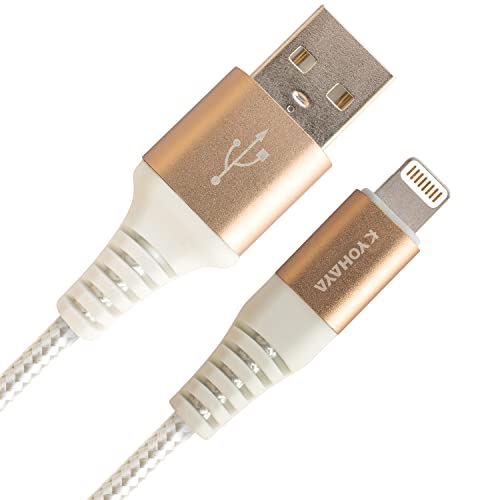 KYOHAYA ライトニングケーブル apple認証 iphone 充電ケーブル Lightning ケーブル mfi認証 急速 丈夫 ナイロン 強靭 断線 しにくい 急速充電 データ転送 iPhone 11 Pro Max/iPhone 11 Pro/iPhone 11 / iPhone XR/iPhone 8 各種対応 CONNECT GEAR TOUGH-1L
