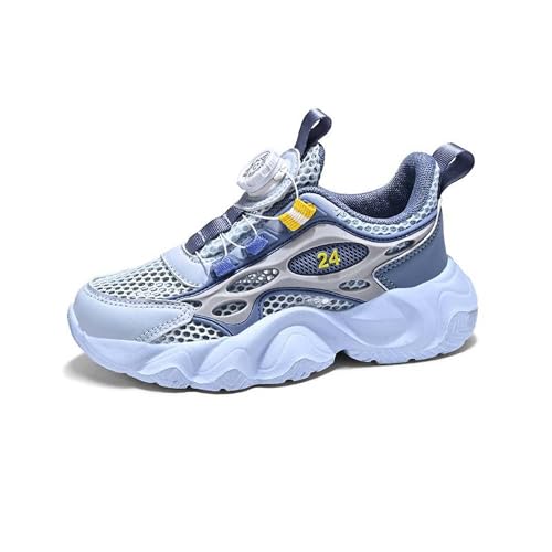 KSYVUCRD Kids Vacation Tourism Camping Elementary School Students Spring Outings Leisure Walking Shoes Outdoor Practical Wear-Resistant Hiking Shoes Rock Climbing Shoes Blue