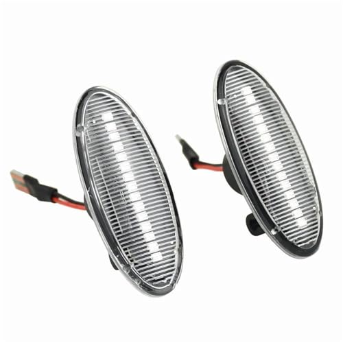 DZSYANJIASM Mirror Turn Signal For Nissan For X-trail For Qashqai For Cube For Juke E11 Car Side Marker Light Dynamic LED Turn Signal Lamp(Dynamic Crystal Type)