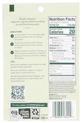 Simply Organic Organic Season Mix - Mushroom Sauce - 0.85 Ounces