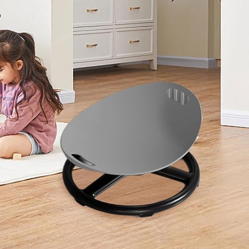 Image of Kids Swivel Chair Portable Sensory Swivel Chair for Children Boys Girls Gift Gray