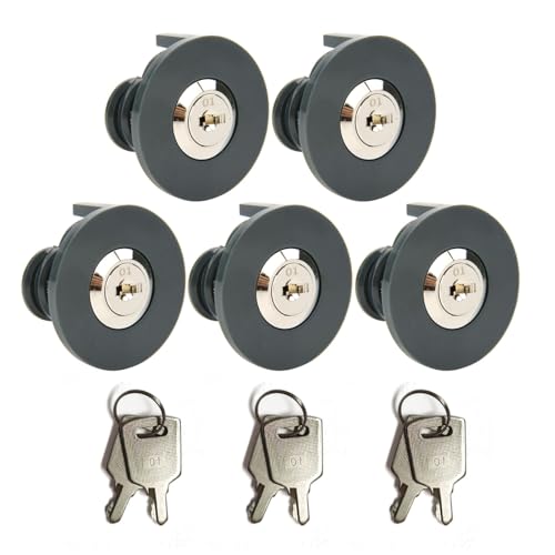 SEPOX 5 Stück Steckdosenschloss, identische Schlüssel, Abschließbare Steckdose mit Diebstahlschutz & Anti-Fremdobjekteinführung - für Innen & Außenbereiche