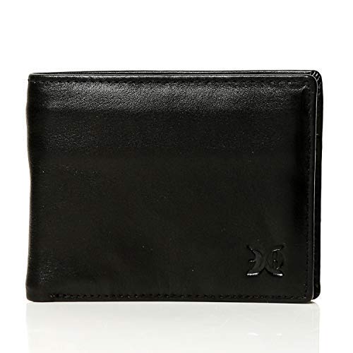 RFID Premium Leather Foxy Wallet for Men/Boys (Black)