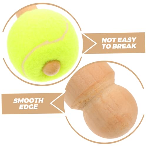 Baquetas de madera con mango cómodo para batería y percusión, alabarda de tenis para tambor, color beige miniatura 7