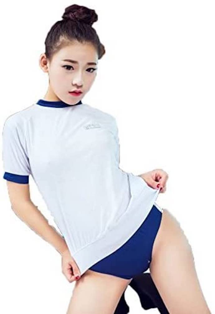体操服 ブルマ セット コスプレ (M) 紺