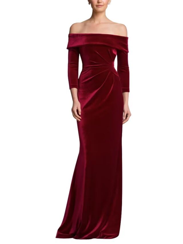Winaiwi Long Sleeve Evening Dress Off The Shoulder...