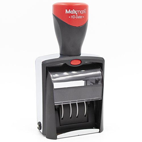 Heavy Duty Date Stamp With Your Custom Text, Self Inking Stamp - Choice Of Ink Color) #TOP1