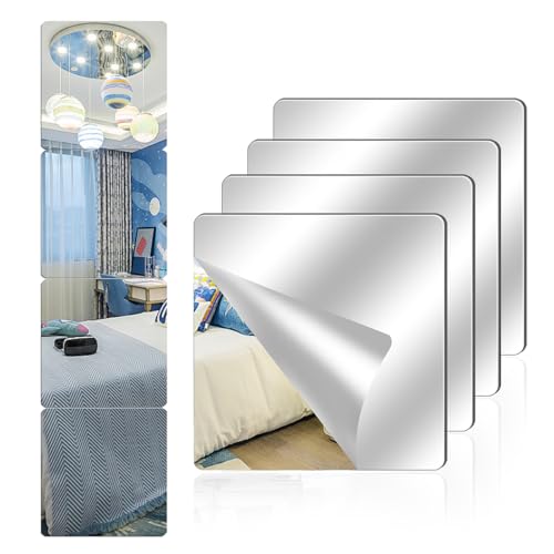 kjxxxxx 4 Pack Acrylic Mirrors for Wall,8
