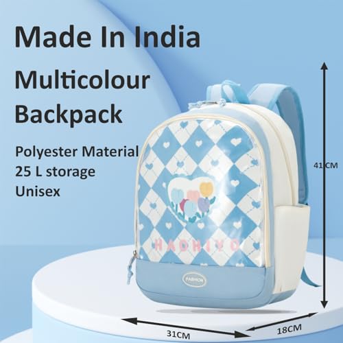Image of Tinytot 15 inch Cute Backpack for Kids Girls Boys Toddler Backpack Preschool Nursery Play School Travel Bag for 5 to 8 Year Child - Mini Size