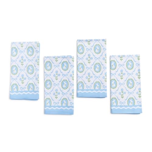 Servilletas de Tela Two's Company Bunnies and Bows, Set de 4 miniatura 2