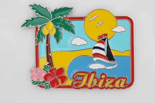 3D City Metal Fridge Magnets Country Holiday Souvenir London Paris NewYork Berlin Dubai Amsterdam Rome Prague Milan Barcelona Venice (Ibiza)