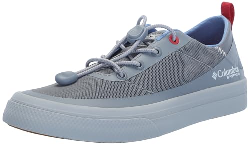 Columbia Women's Bonehead PFG, Tradewinds Grey/Sunset Red, 8