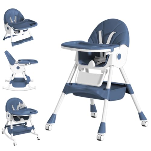 Adjustable High Chair With Footrest And Reclining Seats Adjustable Baby ...