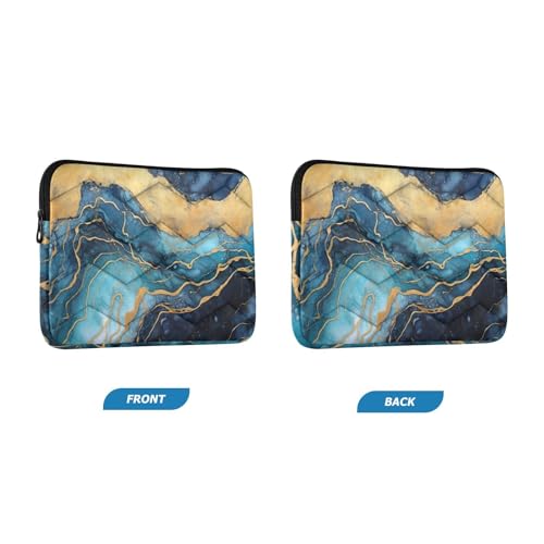 Funda para portátil azul dorado de 13-14 pulgadas miniatura 2