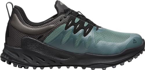 KEEN Men's Zionic Low Height Waterproof All Terrain Hiking Shoes, Dark Forest/Black, 11 | Image 4