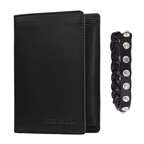 bruno banani Geldbeutel Portemonnaie Geldbörse Brieftasche Damen LEDER schwarz GESCHENKBOX