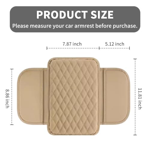 BNMFFYU Upgraded Center Console Cover Fit for Toyota 4Runner 01-Beige by BNMFFYU - Used condition - Image 7