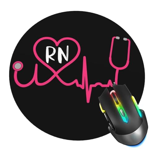 Nurse Rn Mouse Pad, Stethoscope Mouse Pads for Desk...