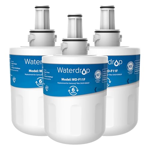 Waterdrop WD-F11F Filtre à Eau du Réfrigérateur,Remplacement pour Samsung® Aqua Pure Plus DA29-00003F, HAFIN1, DA29-00003A, DA29-00003B, DA61-00159A,...
