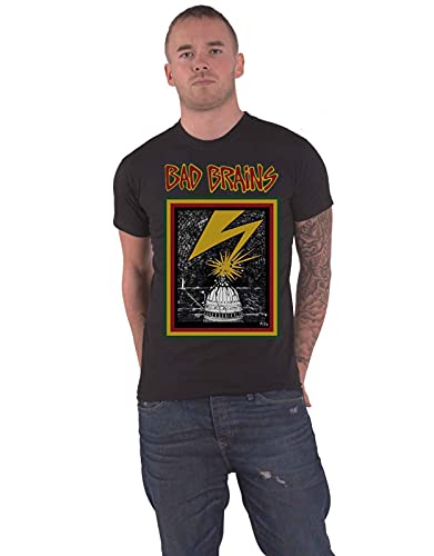Amazon.com: Bad Brains Lightning Bolt Official Mens New Black T