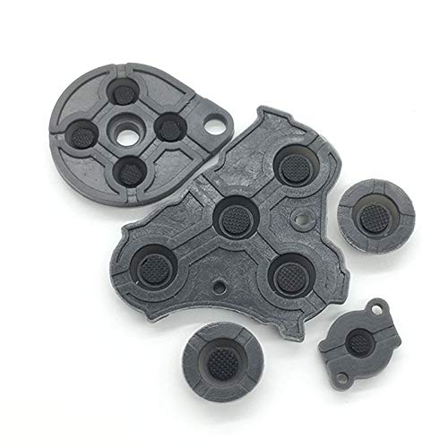 YANHAO [Piezas de Videojuegos] 6 Juegos for Nintendo Gamecube NGC Controller Reemplazos de Almohadilla de botón de Silicona conductiva [Reemplazar]