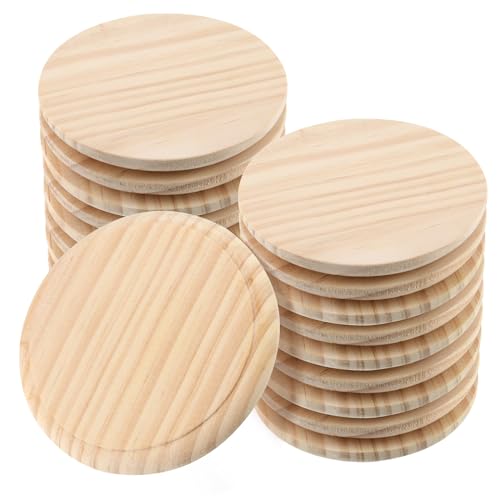Plaques de bois de 10,2 cm disques lisses de haute précision pour décoration