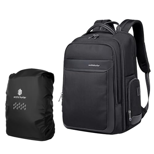 Arctic Hunter Travel Backpack With Rain Cover 17-inch Laptop Business Backpack, Durable Large Capacity Travel Bag with Anti-Theft & USB Port, All-Weather Protection for Outdoor & Business Trip-image-16