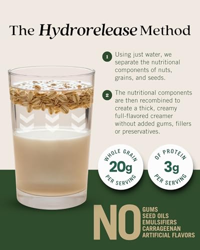 Elmhurst 1925 Oat Milk Barista Edition – 32oz (6-Pack) Plant-Based, Vegan, Dairy-Free, Kosher, Gluten-Free, Non-GMO, Froths for Lattes & Iced Coffee, 20g Whole Grains per Serving, Simple Ingredients