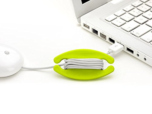 Image of Bobino Cord Wrap - Medium - Lime Cable and Wire Management /Organizer