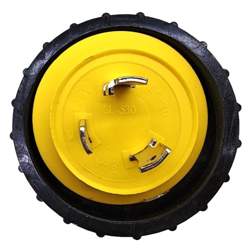 image for Parkworld 691975 RV Pigtail Shore Power 30A Male L5-30P to 5-15R Femal