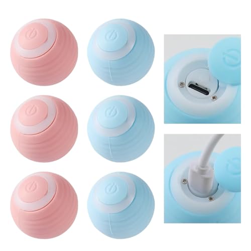 Bola Giratória Pet Inteligente Brinquedo Interativo para Gatos e Cachorros Bola que Corre Sozinha Si