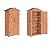 BELLEZE Outdoor Storage Shed with 4 Removeable Shelves, Wooden Garden Shed Lockable Tool Cabinet with Waterproof Roof, Outside Tall Tool Shed for Patio Backyard Lawn Yard - Wood